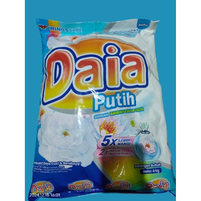 Detergen Daia Putih 4kg