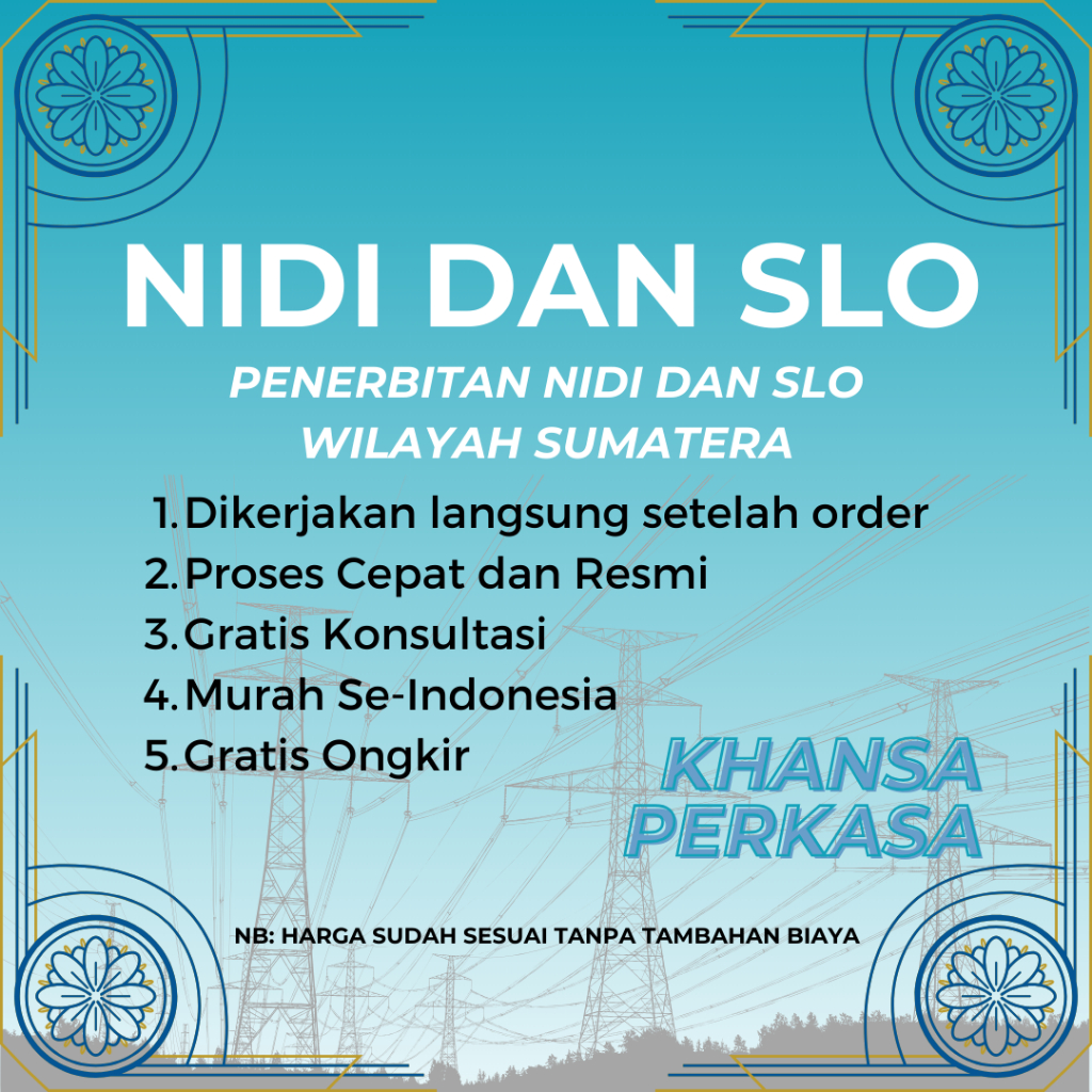 (RESMI) NIDI SLO PLN MOBILE SUMATERA PASANG LISTRIK NIDI DAN SLO LISTRIK