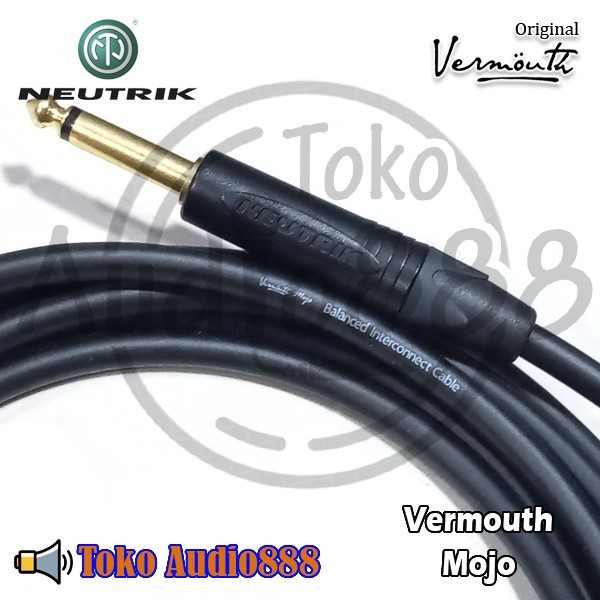 Kabel Jack Gitar, Kabel Intrument Vermouth Mojo with Neutrix Plug