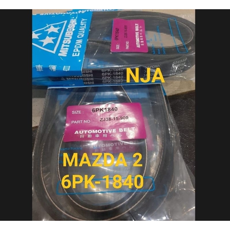 FAN VAN V BELT TALI KIPAS 6PK1840 MAZDA 2 MAZDA2 6PK-1840