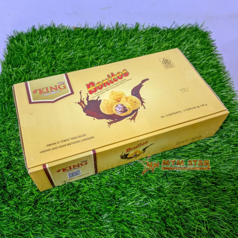 

d'King Bonitos Soes Kering isi Krim Rasa Cokelat isi 4×120g