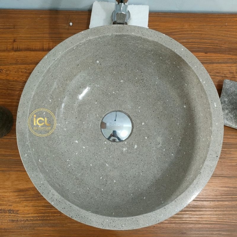 Wastafel Mangkok Teraso| super elegant| warna grey | cuci tangan | wastafel unik