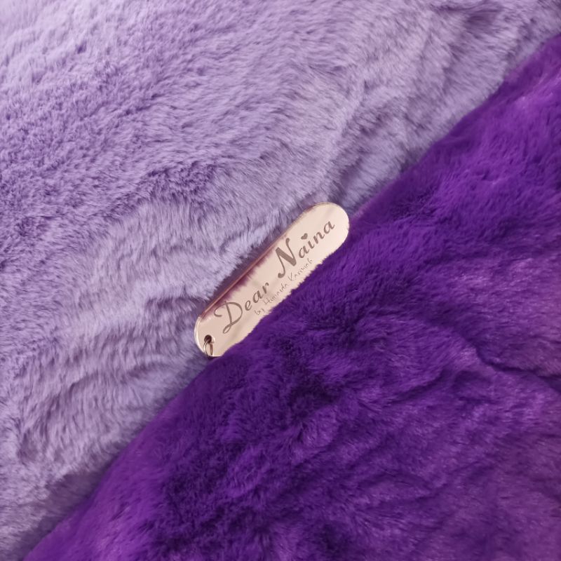 Dear Naina - Fd Purple Series Karpet Bulu Pendek Kain Bulu.Faux Fur
