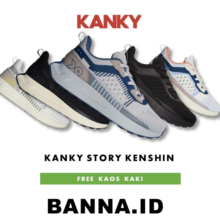 Sepatu Kanky Story Kenshin Original Sepatu Sneakers Kanky Casual Sport Pria Wanita