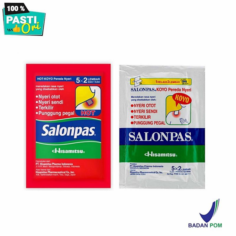 koyo salonpas 1 bungkus isi 5x2 lembar - Koyo salonpas