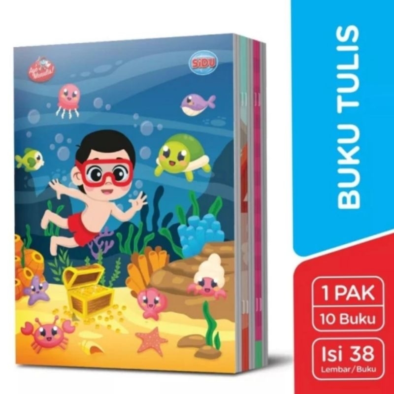 

Buku Tulis Sidu 38 Lembar 1 Pak isi 10 Buku