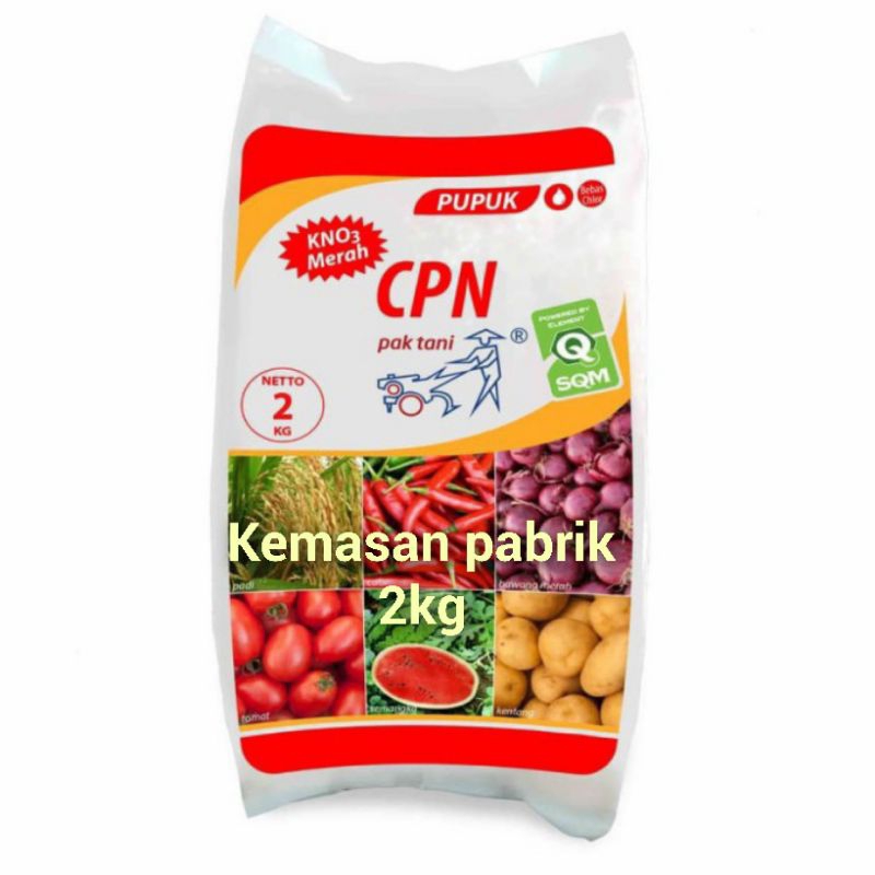 PUPUK KNO3 MERAH CPN PAK TANI 2kg/KNO3 MERAH 2kg.