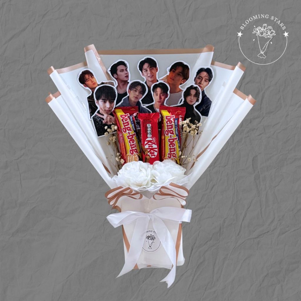[FOTO, BUNGA, COKELAT] CUSTOM BUKET FOTO ARTIS / KPOP / IDOL / PRIBADI || PHOTO BOUQUET