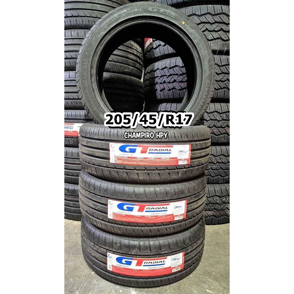 ban 205/45 r17 gt radial hpy ban mobil ring 17 tubeles gudang ban mobil