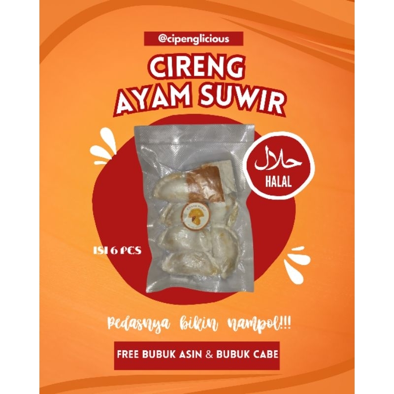 

CIRENG ISI AYAM SUWIR PEDAS ENDUL ISI 6 PCS