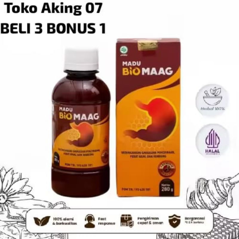 Madu Bio Maag Asam Lambung Biomaag Asli Obat Asam Maag Kronis dan Gerd