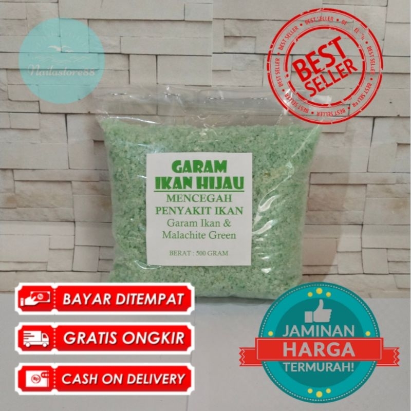 

Garam Ikan Hijau Malachite Green berat 500gr