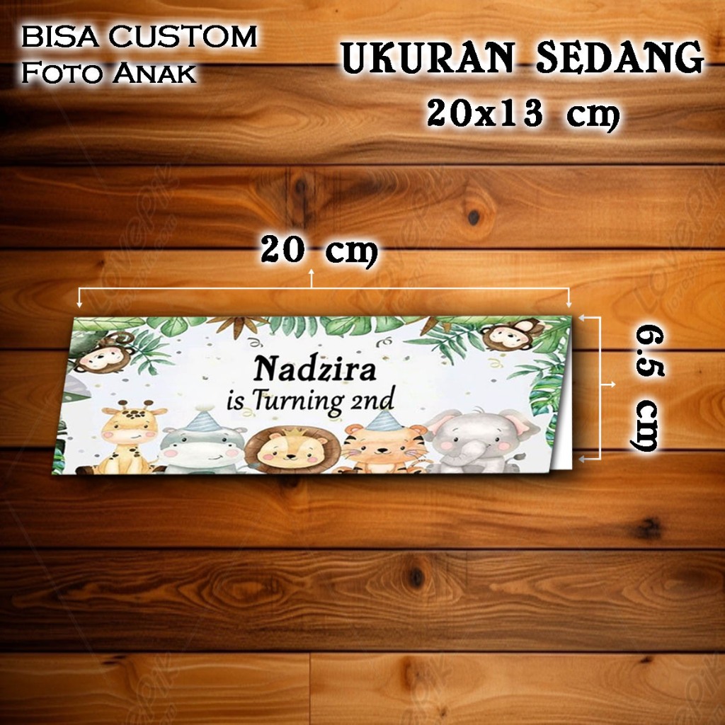 

COD Label Tas Snack UlTAH ( 20x12 ) / Tema Animal - HANYA LABEL DAN TALI / Kertas Ulang Tahun / Lable Snack Ulang Tahun - kertas Tas GoodieBag / Free Foto