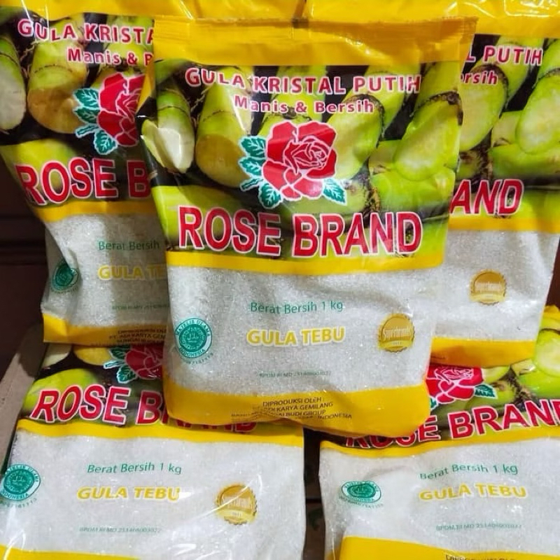 

Gula Kristal Putih Manis & Bersih Rose Brand Berat 1 kg