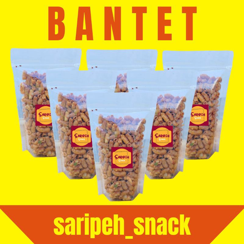 

Makaroni BANTET 50 gram / Makaroni BANTET 50 gr Original Pedas Daun Jeruk Kriuk saripeh_snack