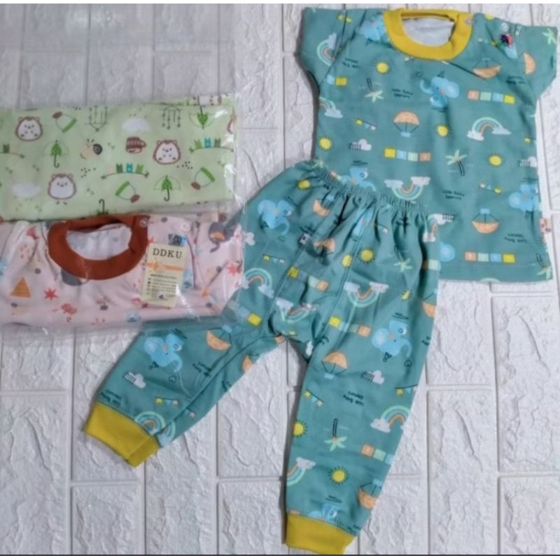 Setelan Baby Kancing Pundak Merk DDKU