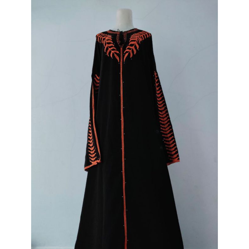 ABAYA BLUS ARAP PAYET SIZE XL DEWASA - mukena abaya sholat terbaru by Jihan salsa