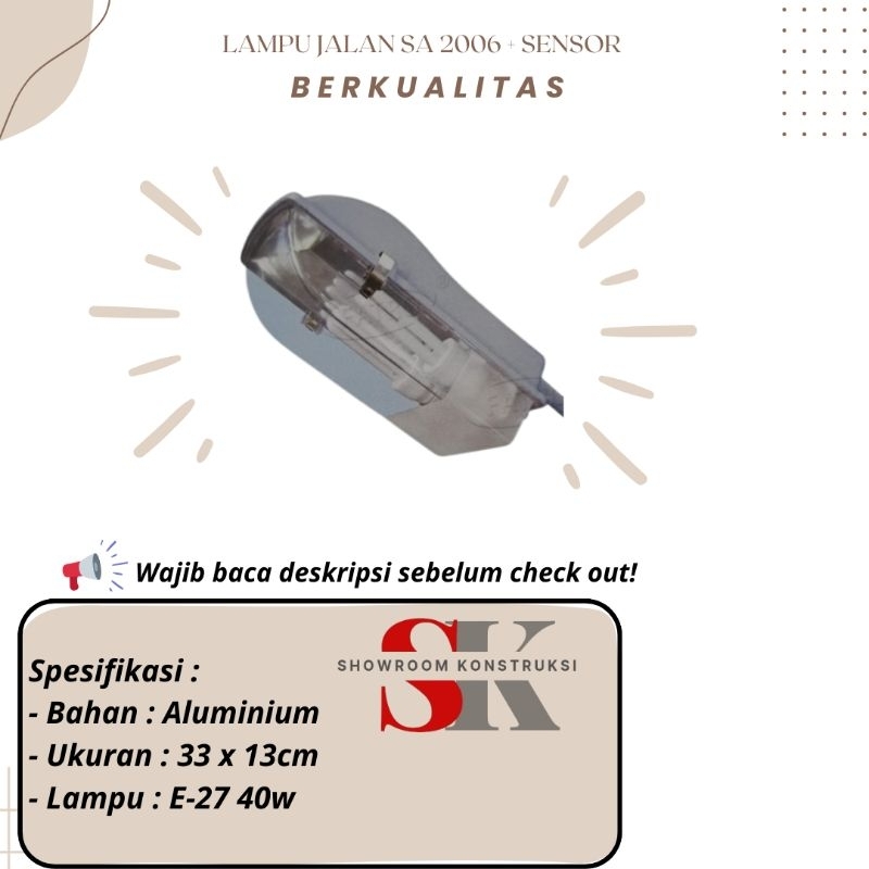 LAMPU JALAN SA 2006 + SENSOR