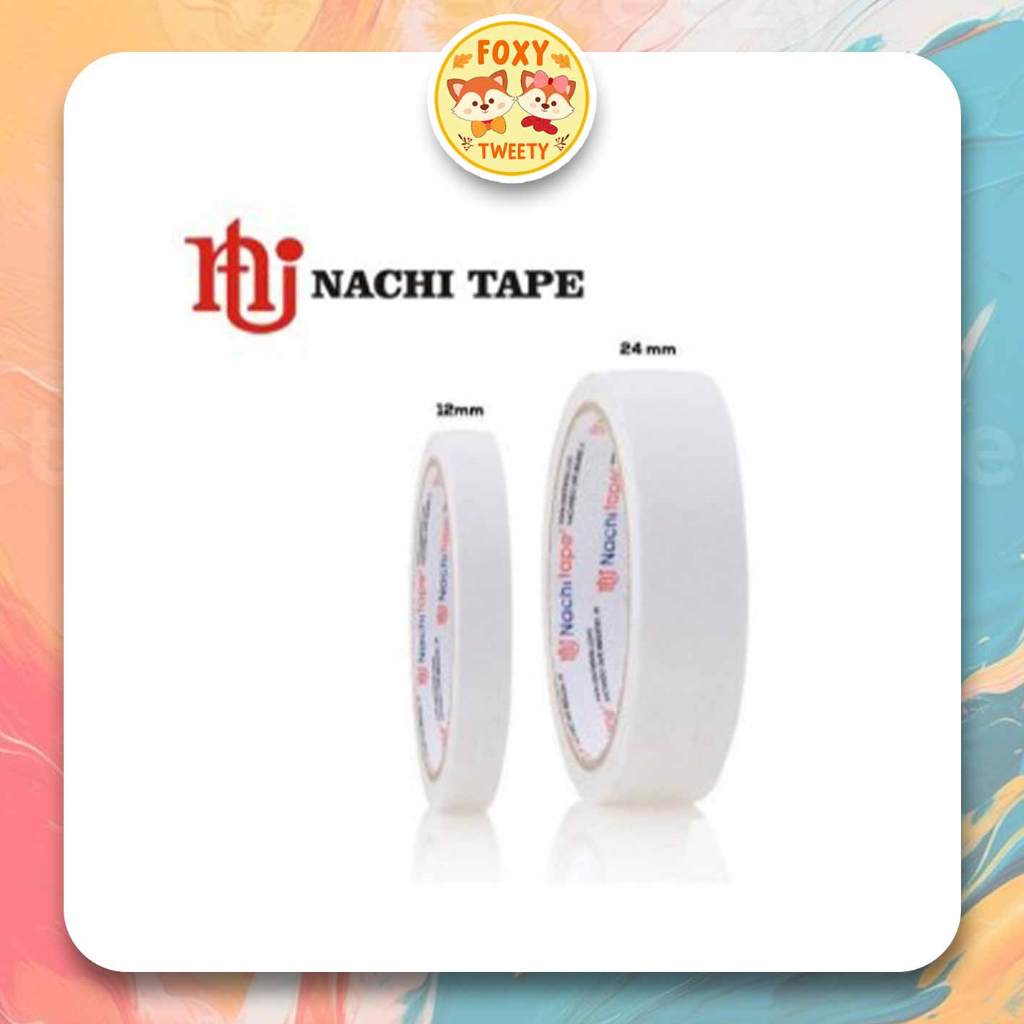 

Double Tape NACHI / NACHI TAPE Dobel Tape (Isolasi Bolak Balik) 24 mm / 12 mm