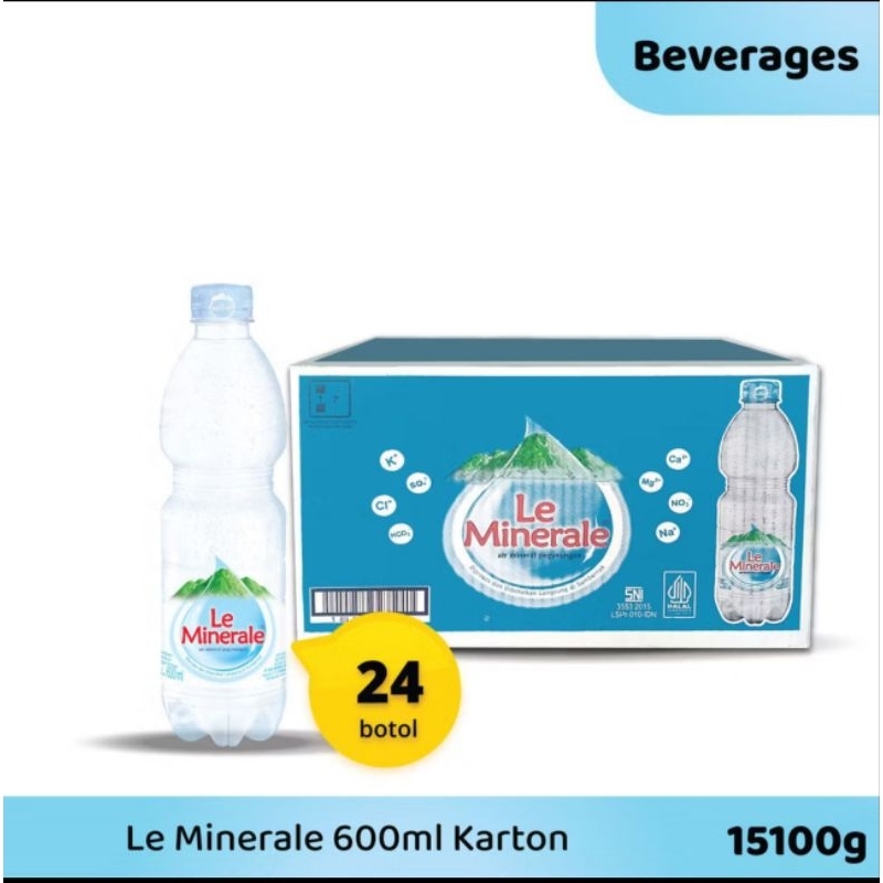 

Le minerale 600ml / 24botol / 1 dus