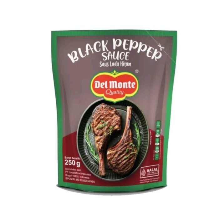 

DEL MONTE BLACKPEPPER SAUCE 250 GR DELMONTE SAUS LADA HITAM HALAL - BLACKPEPPER