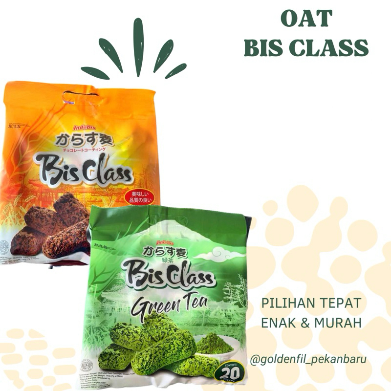 

Oat bis class isi 20 coklat & greentea