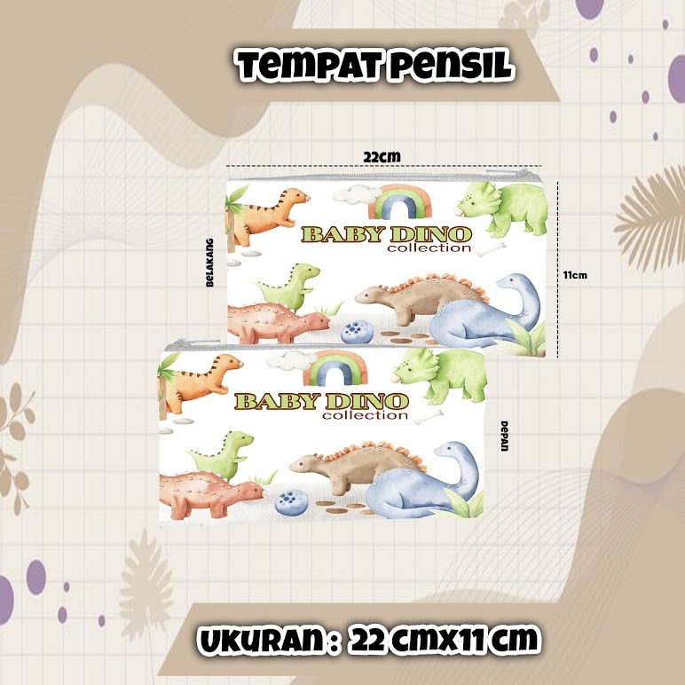 

Baby Dino Collection Tempat Pensil Baby Dinosaurus 22cm x 11 cm