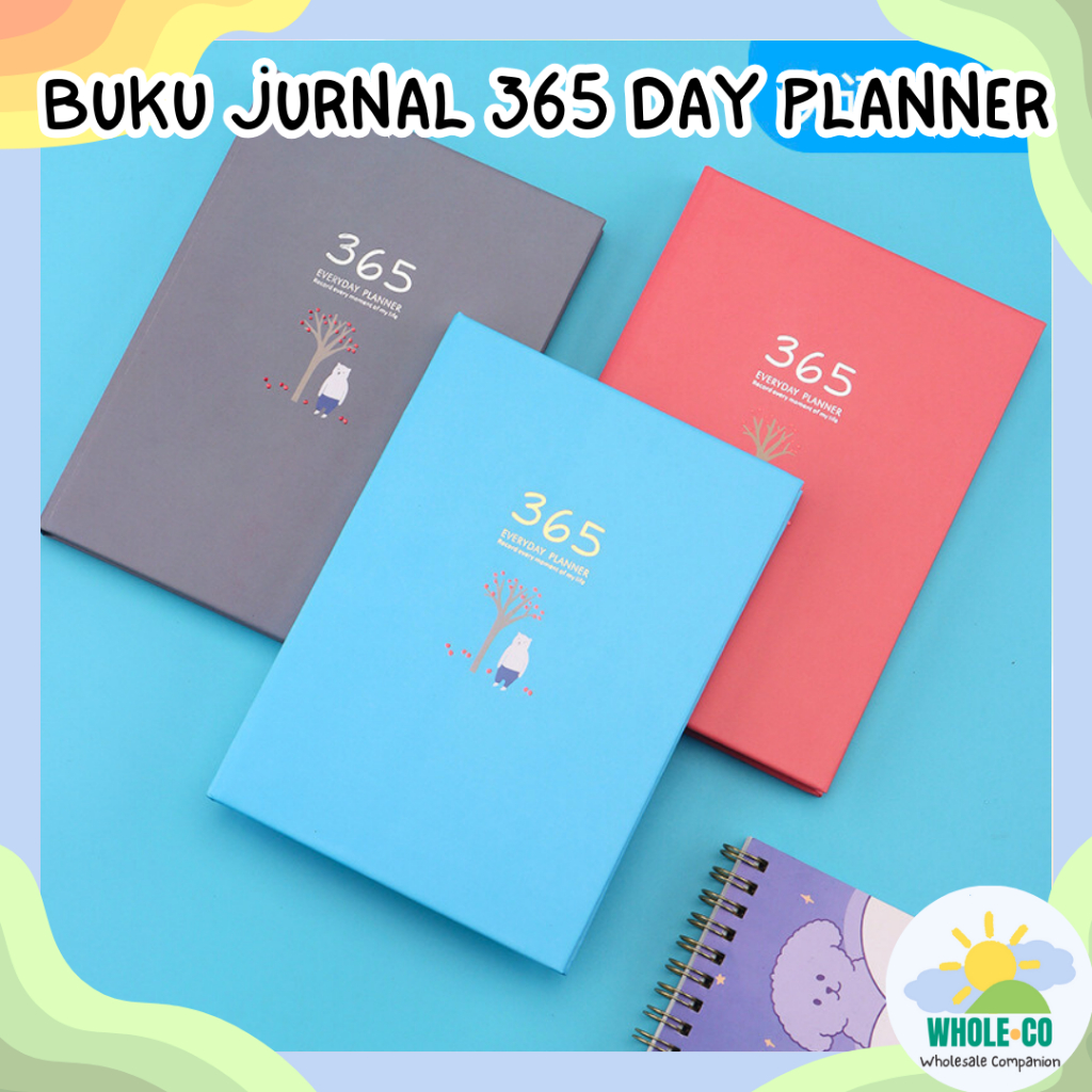 

Buku Hardcover Jurnal 365 Hari Premium Daily Planner Agenda Notebook Aesthetic Korea Lucu Unik Imut Termutah Grosir COD