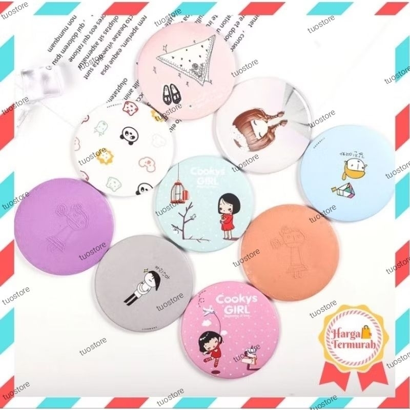 [COD] CERMIN KECIL TRAVELING BULAT PRAKTIS / SOUVERNIR CERMIN SIMPLE