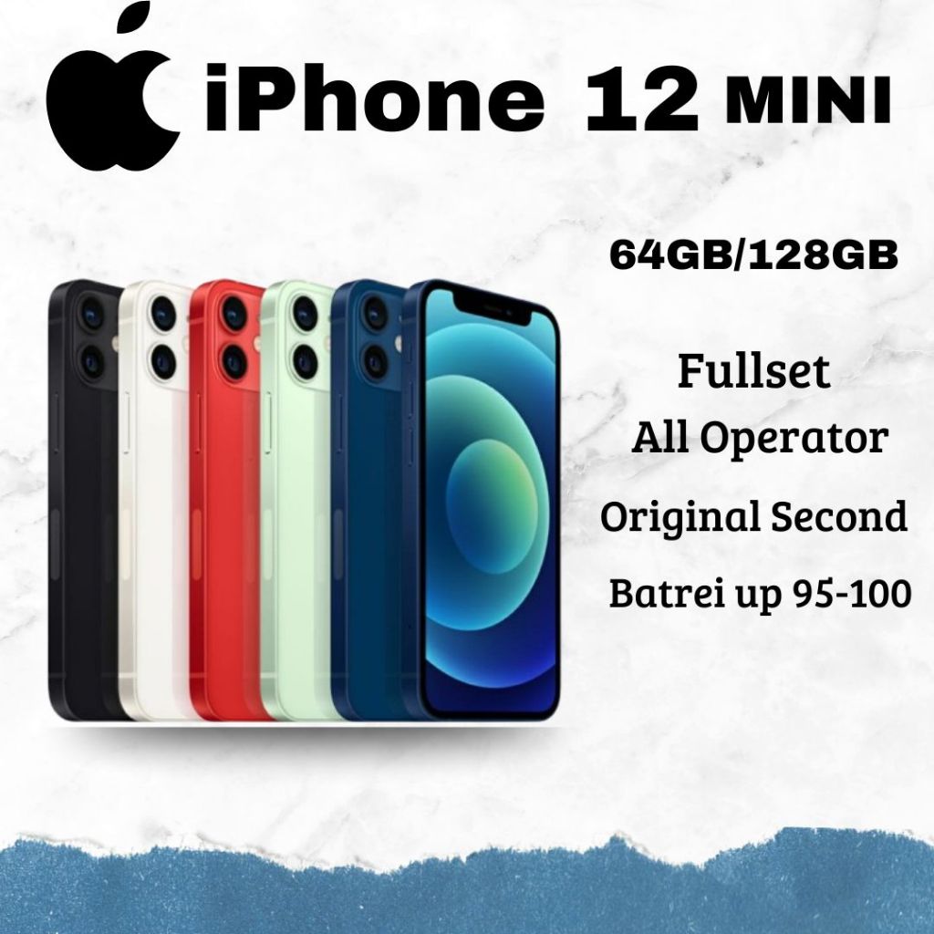 APPLE IPHONE 12 MINI SECOND EX INTER ORIGINAL IPHONE 12 MINI SECOND MULUS ORIGINAL BERGARANSI