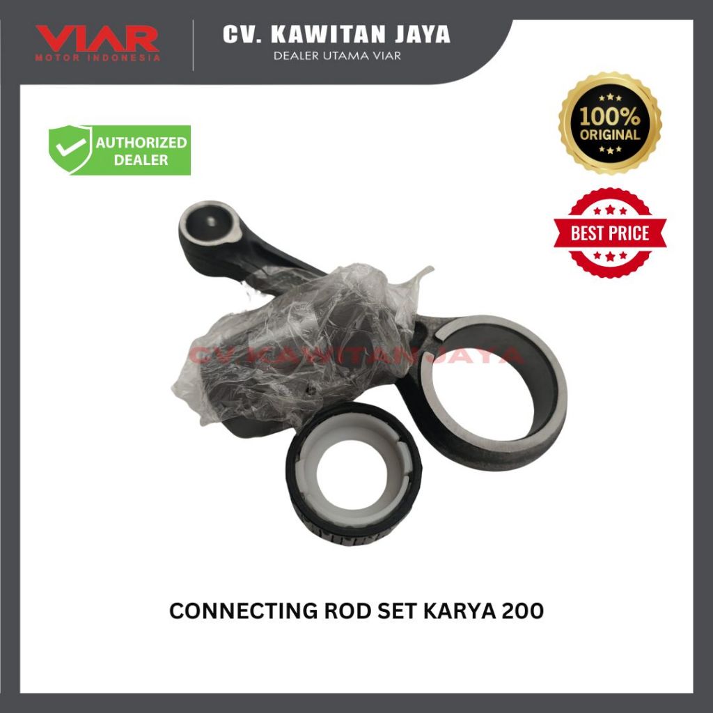 STANG SEHER | SETANG SEKER | STANG PISTON VIAR 200 | CONNECTING ROD SET VIAR KARYA 200