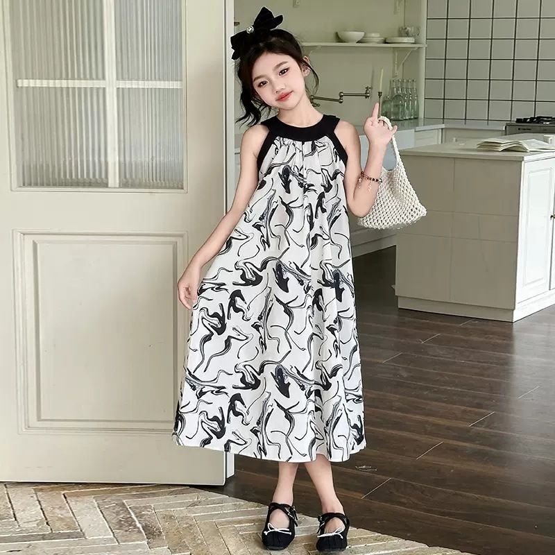 Dress Anak Cewek Import/Dress Anak Perempuan/Dress Anak Import/Dress Anak Motif Hitam Putih/Dress An