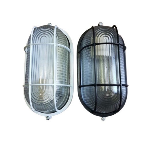 Lampu Kapal Ball Ice Fitting E27 Oval Tempel Dinding 60 watt