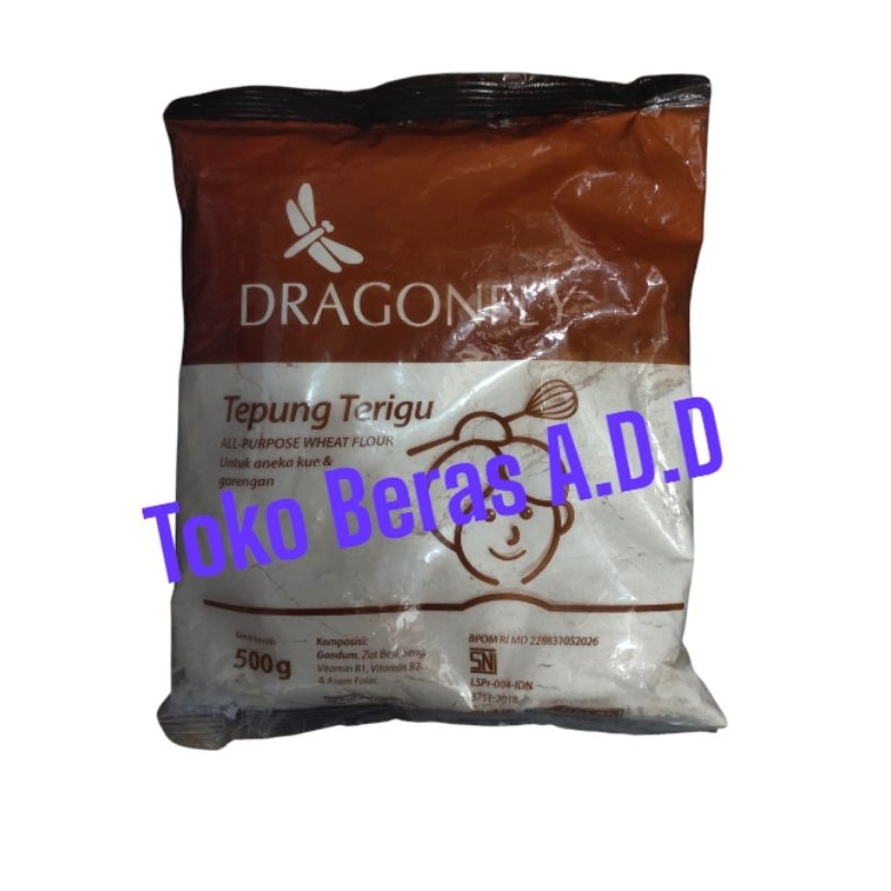 

Tepung Terigu Dragon Fly 500gr