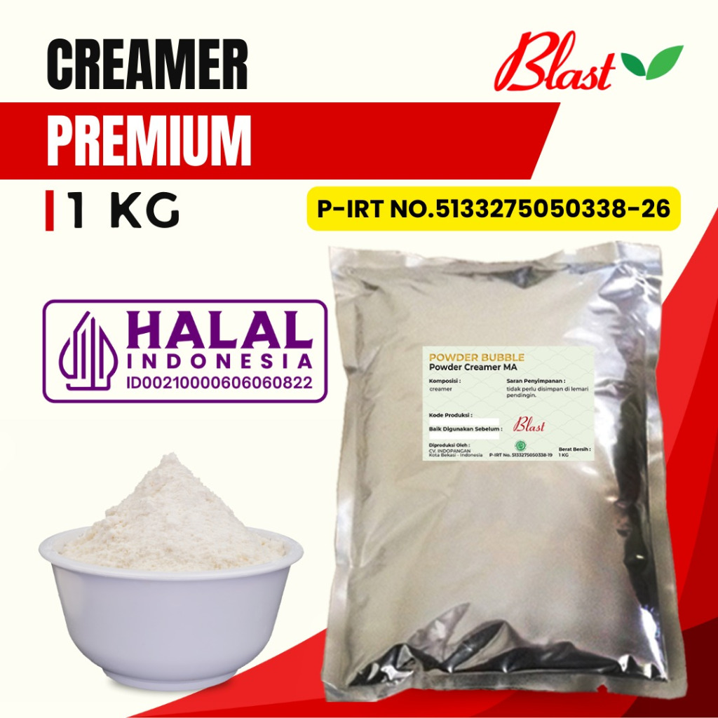 

Bubuk CREAMER PREMIUM 1 KG - NDC Non Dairy Creamer - Powder Krimer Kiloan