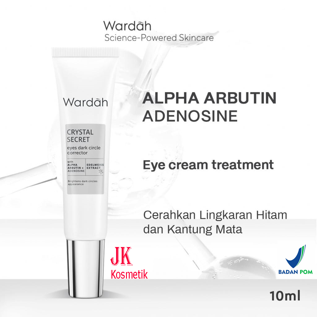 Wardah Crystal Secret EYE CREAM Treatment Krim Mata Anti Kerut Mata Panda