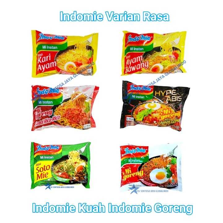 

Indomie Variant Rasa/Mie Instant Indomie/Harga Ecer