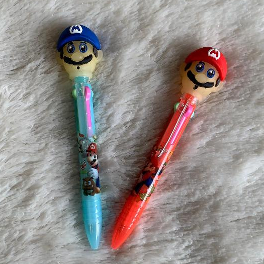 

Pulpen warna mario bross karakter anak lucu Tinta hitam - Stationery