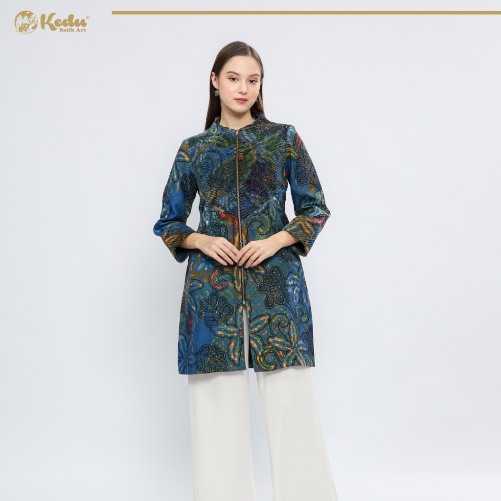 Kedu Batik - Tunik Batik Dobby NAYAKA Tunik Wanita Formal