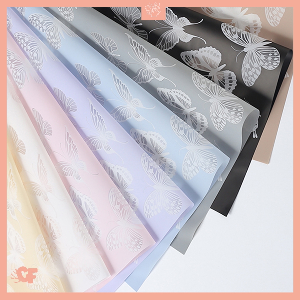 

Kertas Buket Bunga Butterfly Transparan Warna Buket Flower Wrapping Cellophane KB6196