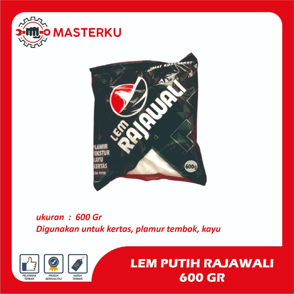 Lem Putih Rajawali 350 & 600 gram / Lem kertas