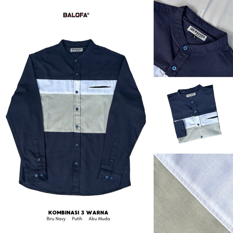 Baju Kemeja Laki Laki Lengan Panjang Dewasa BALOFA ORIGINAL