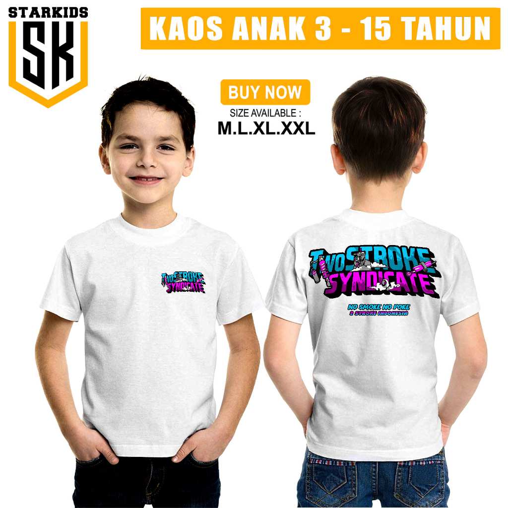 KAOS ANAK TWO STROKE T-SHIRT TWO STROKE KEKINIAN