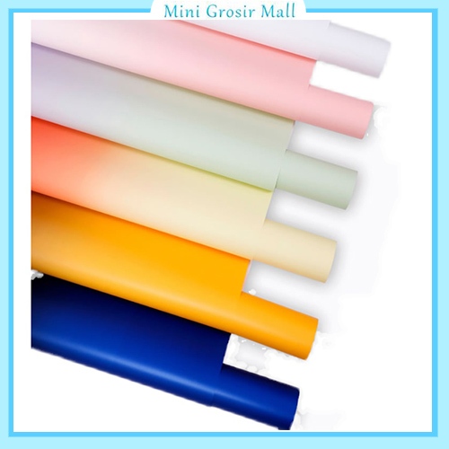 

20 Lembar kertas buket dua warna gradient wrapping paper kertas buket gradient KB6183