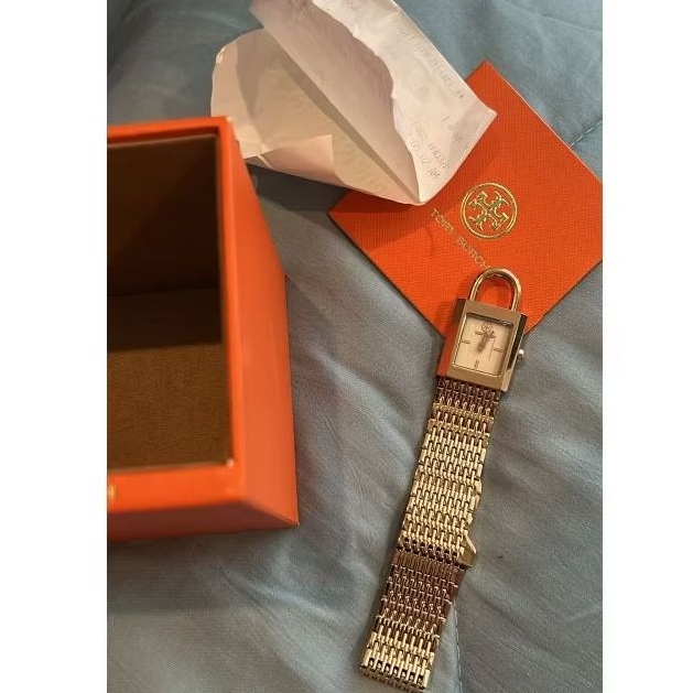 Preloved Tory Burch Surrey Watch - Gold (jam tangan)