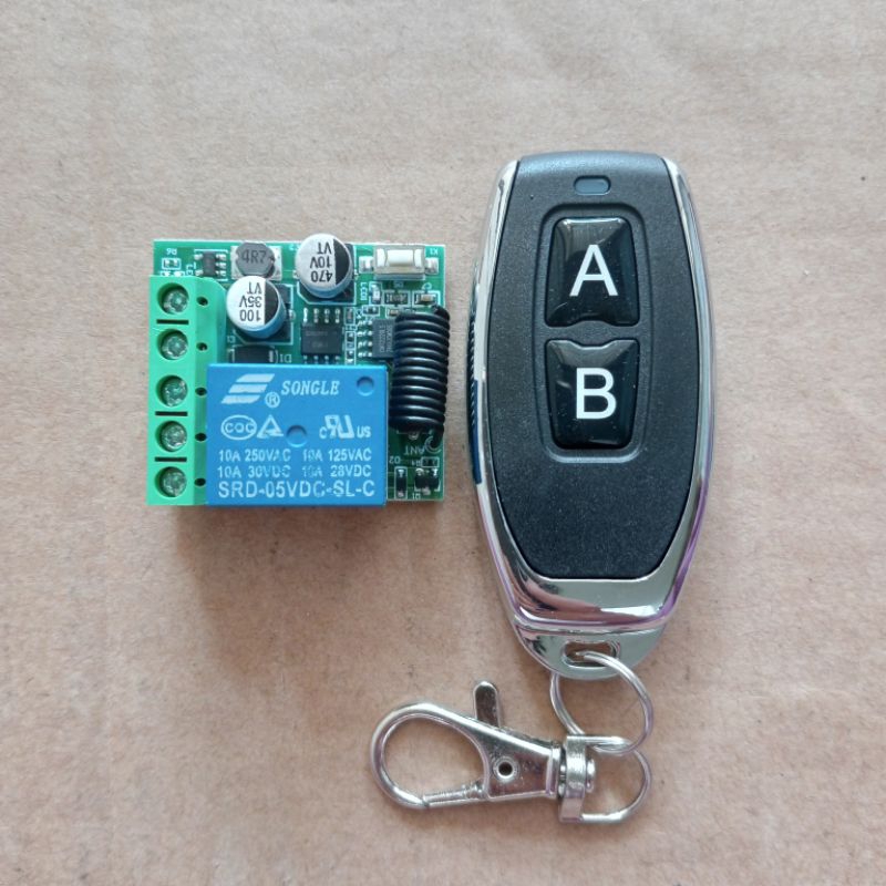 Wireless 433MHz DC220V Remote Control Switch 1 CH Relay 433MHz / Relay Remote Wireless DC 220V Kontr