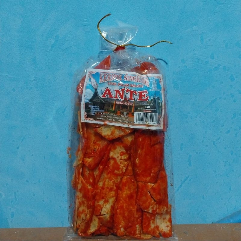 

Keripik Singkong Luar Dalam Balado ANTE Lampung 430 Gram