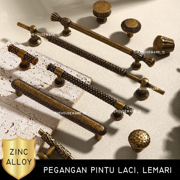 Handle Pintu Lemari Tarikan Laci Gagang Pintu Minimalis Mewah Coklat Kompenen Furniture Alumunium Be