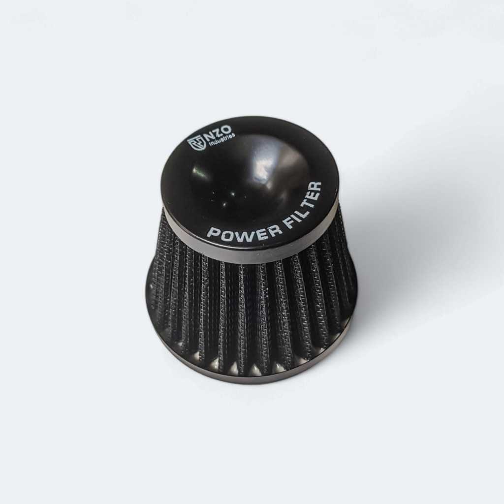 HJ-418 OPEN FILTER SARINGAN UDARA UNIVERSAL KERUCUT PE 24 28 MODEL KOSO ORI ORIGINAL TAD NZO RACING 