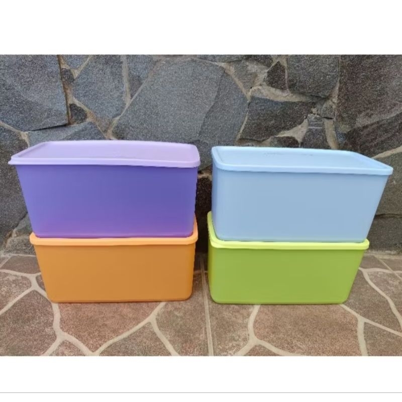 Promo Tupperware Colorful Funtastic Four 1pc ECER SATUAN Toples plastik warna wadah cemilan tempat k